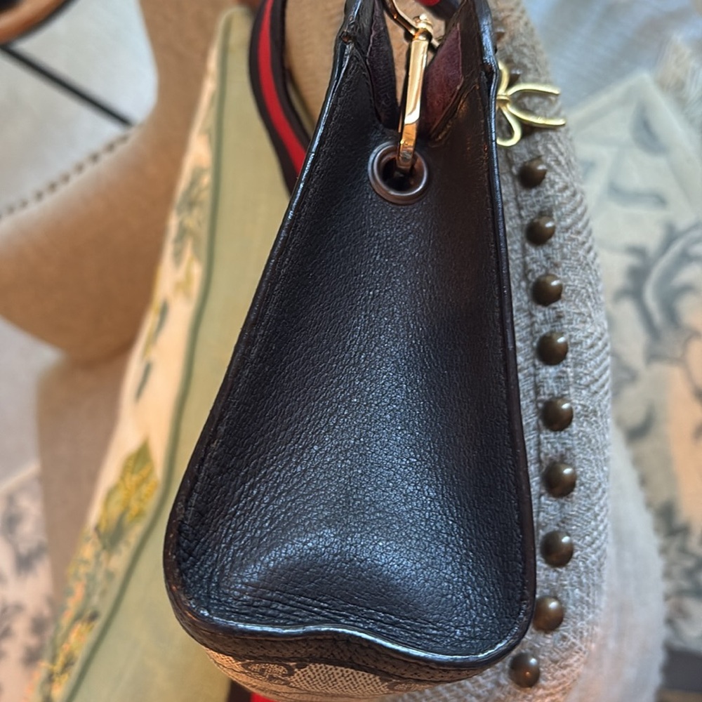 Gucci GG Supreme Sherry Line Pouch with Unbranded Removable Strap - Picture 6 of 10